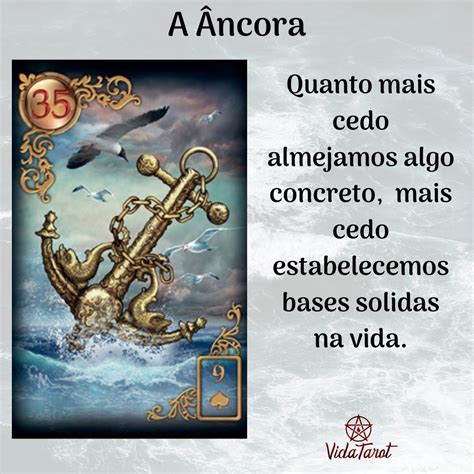 Combinações do Baralho Cigano Carta Âncora .